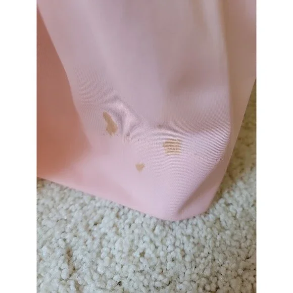 Vintage JC Penny Nylon Robe Peach Colored Housecoat Size Med - Picture 7 of 9